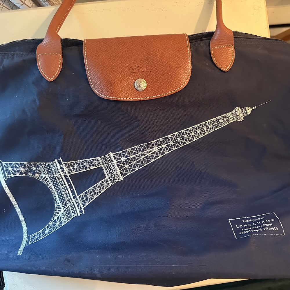 Vintage Longchamp Eiffel Tower Tote - Large